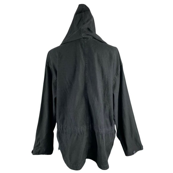 Free People Joshua Tree Jacket Hooded Black Cargo sz XS - Picture 6 of 12